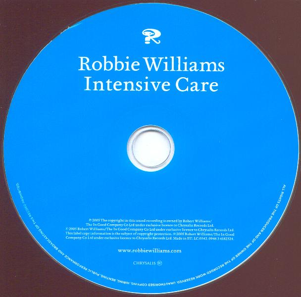 Robbie Williams  Intensive Care : CD